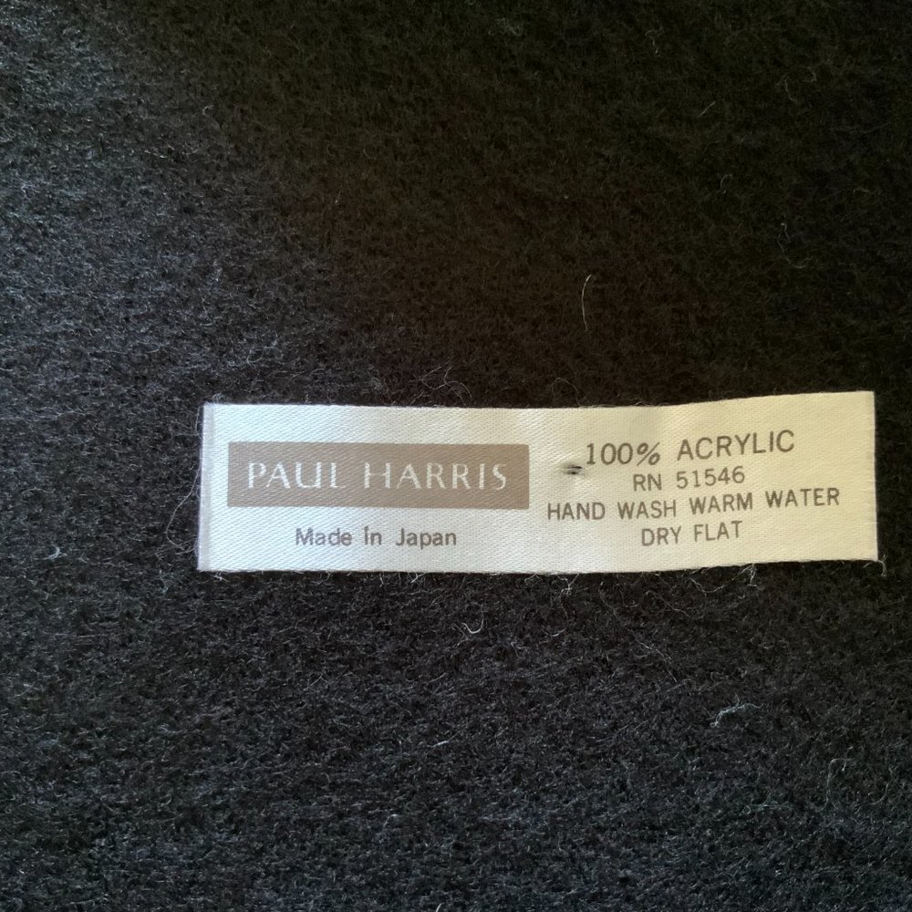 Paul Harris - Black Fleece Scarf - Picture 4 of 4